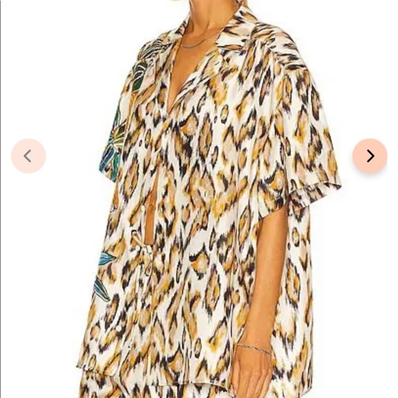 Oversized Shirt in Tristan Print Tell Your Friends - Picture 2 of 7